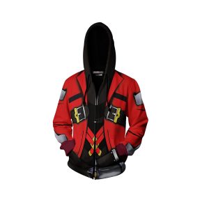 Blazblue Ragna the Bloodedge Cosplay Zip Up Hoodie Jacket   