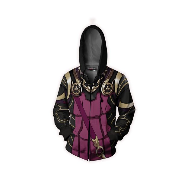 Fire Emblem Xander Cosplay Zip Up Hoodie Jacket