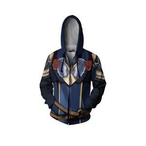 Fire Emblem Brave Lucina Cosplay Zip Up Hoodie Jacket   