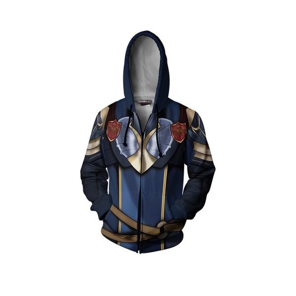 Fire Emblem Brave Lucina Cosplay Zip Up Hoodie Jacket