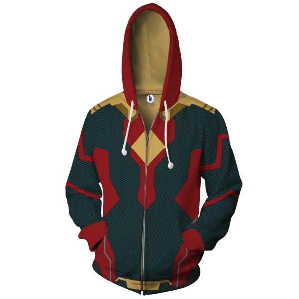 Vision Cosplay Zip Up Hoodie Jacket