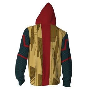 Vision Cosplay Zip Up Hoodie Jacket   