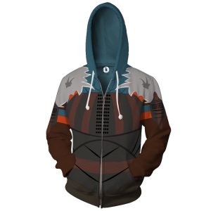 M'Baku Cosplay Zip Up Hoodie Jacket   