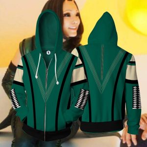 Guardians Of The Galaxy Mantis Girl Cosplay Zip Up Hoodie Jacket XS