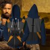 Erik Killmonger Cosplay Zip Up Hoodie Jacket XS