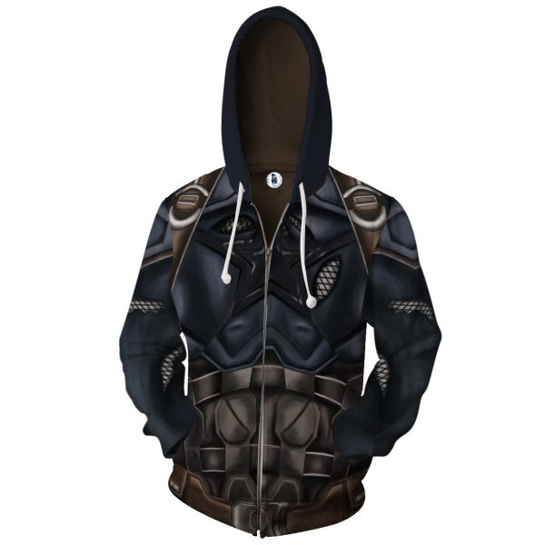 The Winter Soldier Captain America Cosplay Zip Up Hoodie Jacket