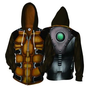 Rocket Raccoon Cosplay Zip Up Hoodie Jacket XS