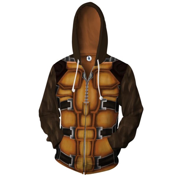 Rocket Raccoon Cosplay Zip Up Hoodie Jacket