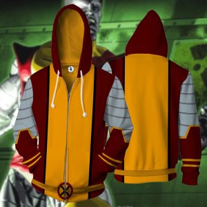 X-Men Piotr Rasputin Cosplay Zip Up Hoodie Jacket XS  