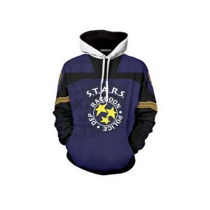 Resident Evil Raccoon Police Department 3D Hoodie   