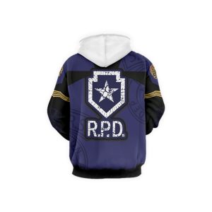 Resident Evil Raccoon Police Department 3D Hoodie   