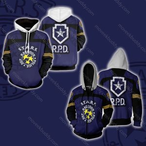 Resident Evil Raccoon Police Department 3D Hoodie   