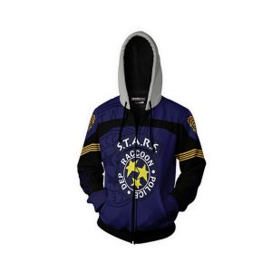 Resident Evil Raccoon Police Department 3D Hoodie   