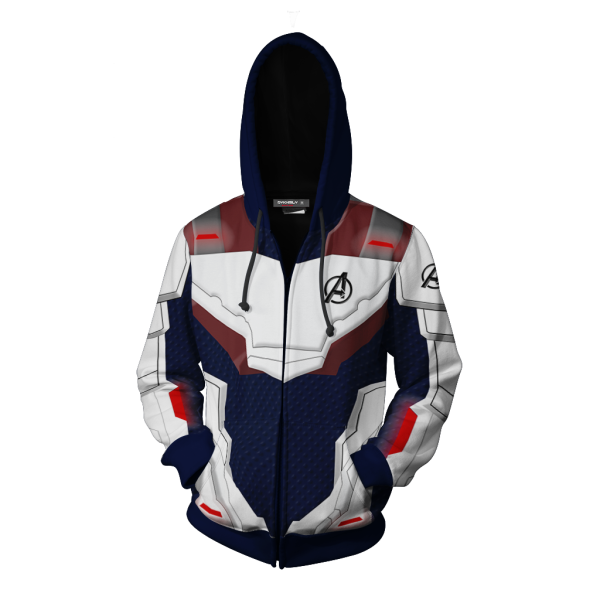 Avengers: Endgame Cosplay Zip Up Hoodie Jacket