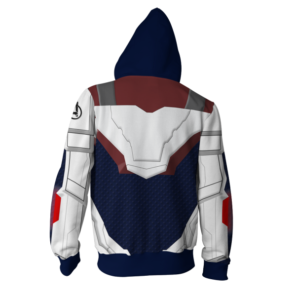 Avengers: Endgame Cosplay Zip Up Hoodie Jacket