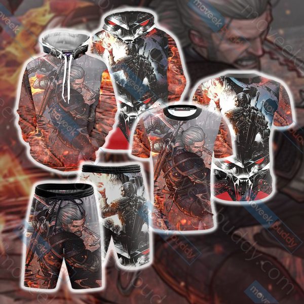 The Witcher 3 Wild Hunt Geralt 3D T-shirt