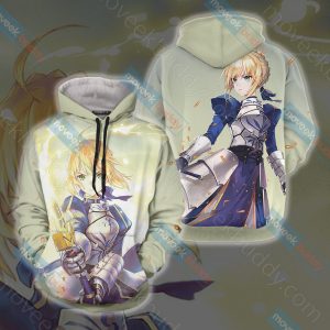 Fate/Stay Night Saber (Artoria Pendragon) Unisex 3D T-shirt Hoodie S 