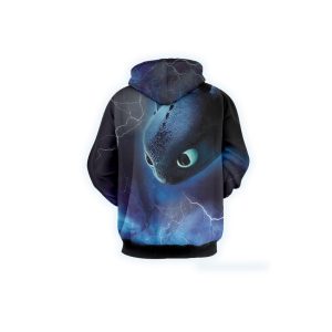 How To Train Your Dragon Night Fury & Light Fury 3D Hoodie   