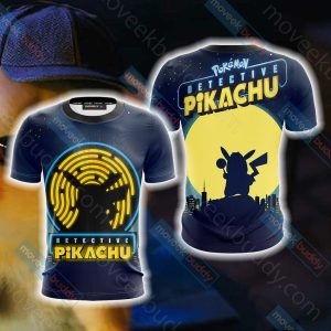 Pokemon Detective Pikachu Unisex 3D T-shirt