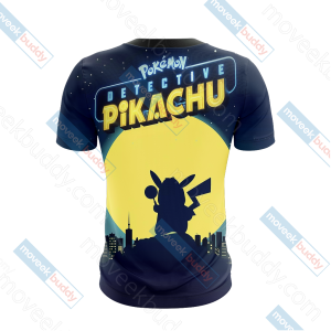 Pokemon Detective Pikachu Unisex 3D T-shirt   