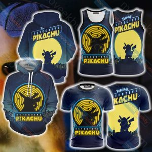 Pokemon Detective Pikachu Unisex 3D T-shirt   