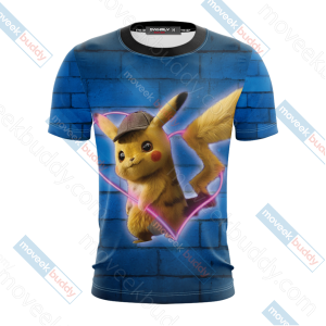 Our Love Is Electric Detective Pikachu New Unisex 3D T-shirt   