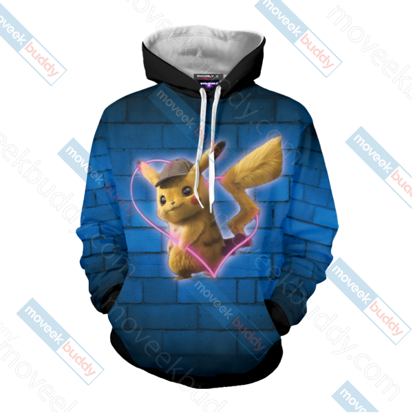 Our Love Is Electric Detective Pikachu New Unisex 3D T-shirt