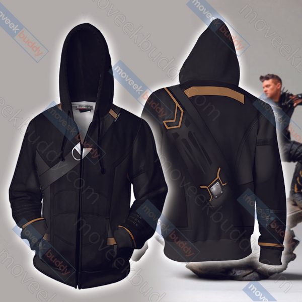 The Avengers 4 Hawkeye (Clint Barton) Cosplay Zip Up Hoodie Jacket XS