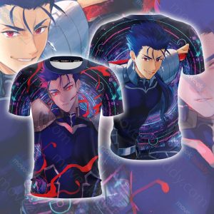 Fate/Stay Night Lancer Unisex 3D T-shirt   