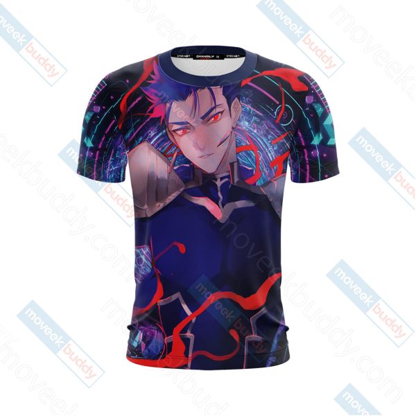 Fate/Stay Night Lancer Unisex 3D T-shirt