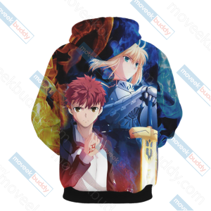 Fate/ Stay Night - Shirou Emiya and Saber Unisex 3D T-shirt   