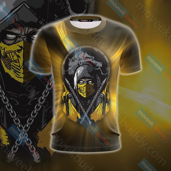 Mortal Kombat Scorpion New Look Unisex 3D T-shirt