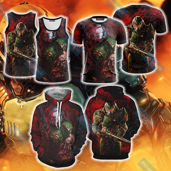 Doom - Doomguy Unisex 3D T-shirt