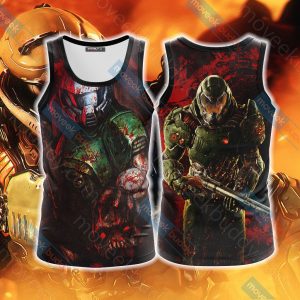 Doom - Doomguy Unisex 3D T-shirt Tank Top S 