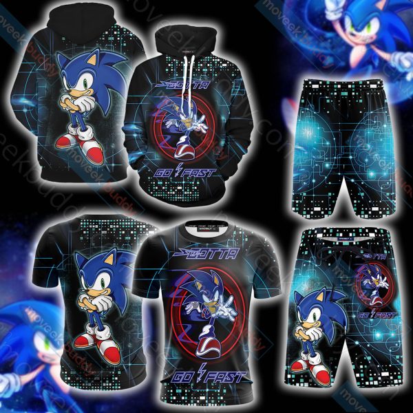 Sonic The Hedgehog Unisex 3D T-shirt