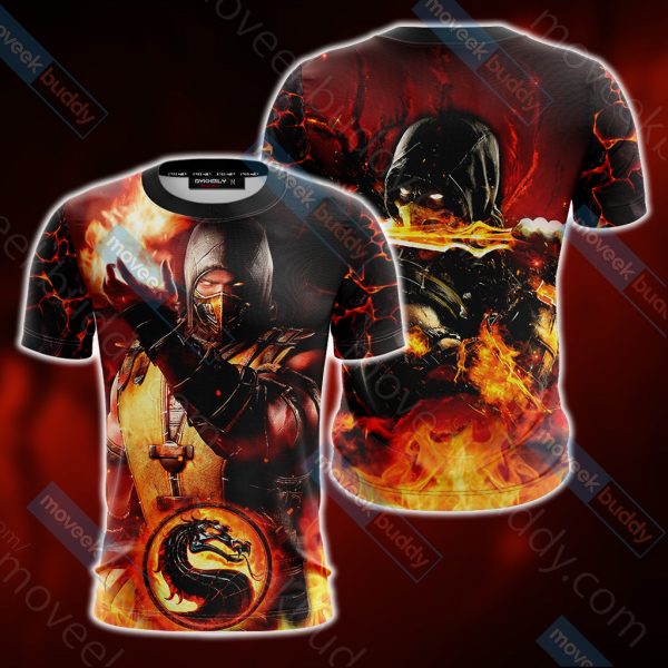 Mortal Kombat Scorpion New Look Unisex 3D T-shirt