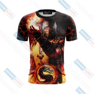 Mortal Kombat Scorpion New Look Unisex 3D T-shirt   