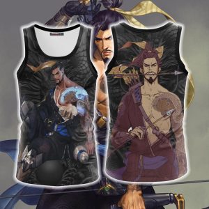 Overwatch - Hanzo Unisex 3D T-shirt Tank Top S 