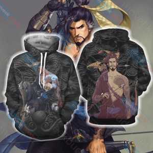 Overwatch - Hanzo Unisex 3D T-shirt Hoodie S 