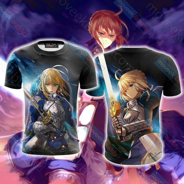 Fate/ Stay Night - Saber New Version 3D T-shirt