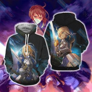 Fate/ Stay Night - Saber New Version 3D T-shirt Hoodie S 