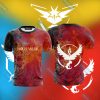 Pokemon Go - House Valor The Flame In the Night Unisex 3D T-shirt S