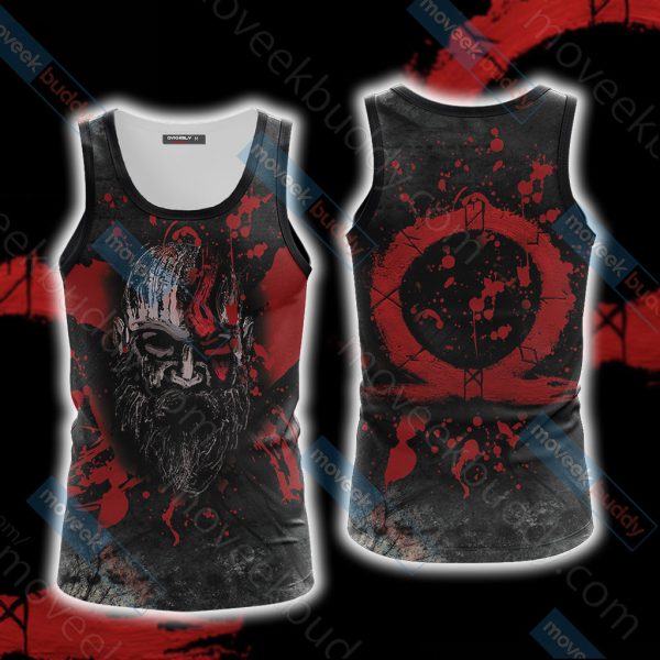 God Of War Unisex 3D T-shirt Tank Top S