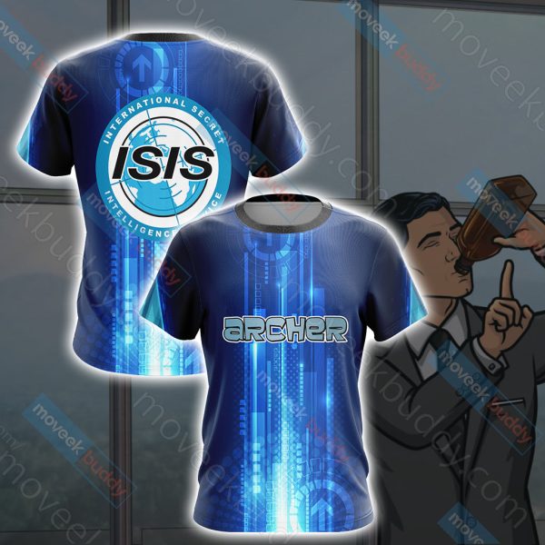 Archer (TV series) - ISIS Logo Unisex 3D T-shirt