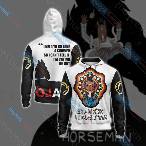 Bojack Horseman New Unisex 3D T-shirt Zip Hoodie XS