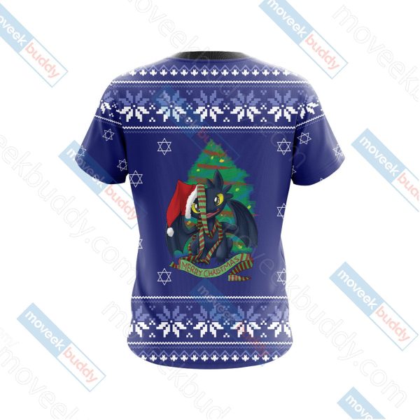 How To Train Your Dragon Christmas Style Unisex 3D T-shirt