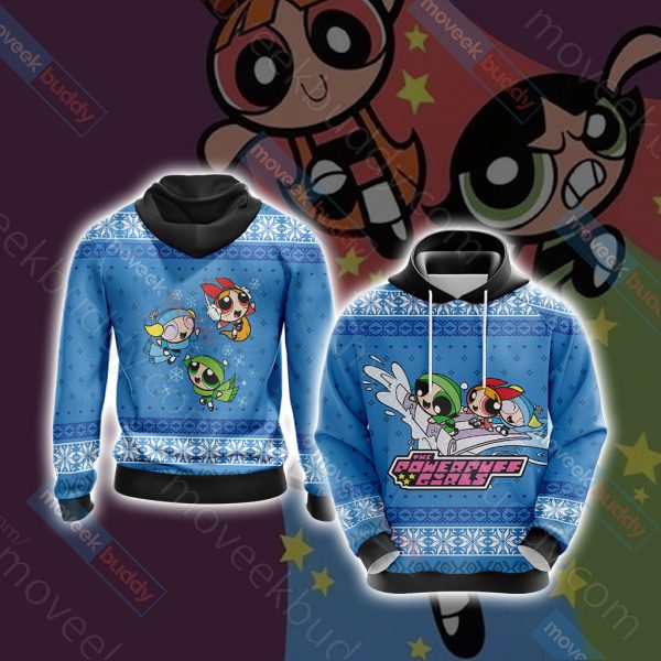 The Powerpuff Girls Christmas Style Unisex 3D T-shirt Hoodie S