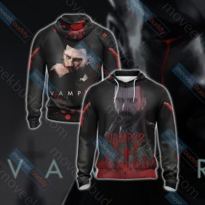 Vampyr Unisex 3D T-shirt Zip Hoodie XS 