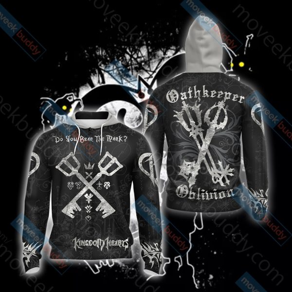 Kingdom Hearts Style 2019 Unisex 3D T-shirt Zip Hoodie XS