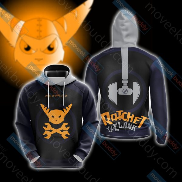 Ratchet & Clank (video game) Unisex 3D T-shirt Hoodie S